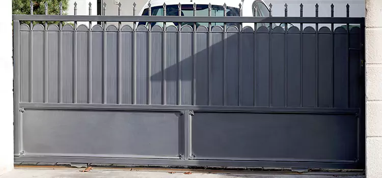 Metal Driveway Gate Installation Round Lake