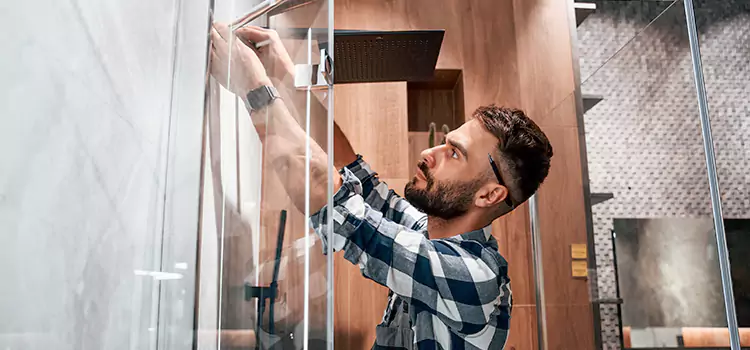 Replace Shower Doors with Frameless Round Lake